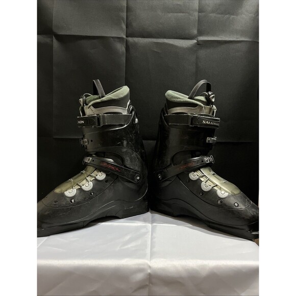 Salomon Ski Boots Men’s 28.5-10 1/2 Black Control Strap Advance Fit Technology - Picture 8 of 16